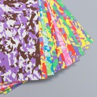 Фоамиран "Цветной камуфляж" 1 мм набор 10 листов МИКС формат А4 - Фото 2