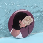 Зеркало карманное «ДЕВУШКИ», d=7.5 см, PVC - коробка, рисунок МИКС - Фото 3