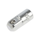 Переходник для воротка ТУНДРА, с 1/4" на 3/8", CrV - Фото 2