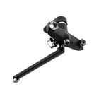 Смеситель для ванны ZEIN Z4052, излив 27 см, картридж 40 мм, с душевым набором, черный/хром - Фото 7