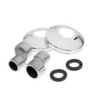 Смеситель для ванны ZEIN Z4052, излив 27 см, картридж 40 мм, с душевым набором, черный/хром - Фото 11