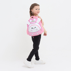 Рюкзак детский на молнии, 3 наружных кармана, цвет розовый - фото 3069544