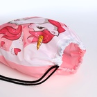 Мешок для обуви на шнурке, цвет розовый - Фото 3