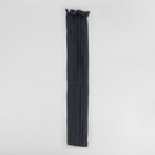 Молния потайная, №3, неразъёмная, потайная, замок автомат, 60 см, цвет тёмно-серый, цена за 1 штуку - Фото 3