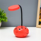 Настольная лампа «Жучок» LED 3 Вт USB АКБ МИКС 8.5×8.5×25.5 см RISALUX 9250708 - фото 10375472