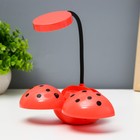 Настольная лампа «Жучок» LED 3 Вт USB АКБ МИКС 8.5×8.5×25.5 см RISALUX 9250708 - фото 10375476