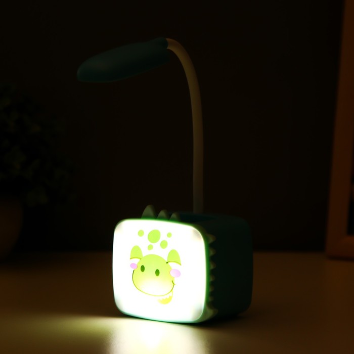 Настольная лампа "Динозаврик" LED 3Вт USB АКБ МИКС 5,5х8х29 см RISALUX - фото 1907678815