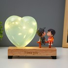 Ночник "Влюблённые" LED от батареек 3хLR44 МИКС 14х12х7 см RISALUX - фото 22117320