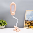 Настольная лампа «Лантрес» LED 3.5 Вт USB розовый 8.8×11×47 см RISALUX - Фото 4