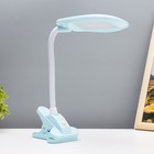 Настольная лампа «Лантрес» LED 3.5 Вт USB голубой 8.8×11×47 см RISALUX - Фото 1