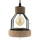 Светильник BayerLux «Лофти» Е27 40 Вт чёрный 14.5×14.5×20-120 см - фото 22117515