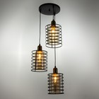 Светильник BayerLux "Лендер" 3хЕ27 40Вт чёрный - фото 22117534