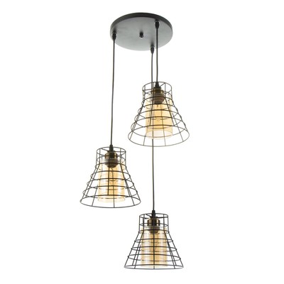 Светильник BayerLux «Румпи» 3хЕ27 40 Вт чёрный