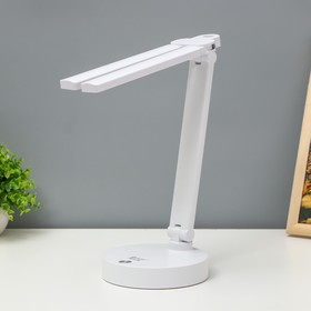 Настольная лампа "Аснер" LED 5Вт USB АКБ белый 25,5x14,5x32 см RISALUX