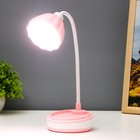 Настольная лампа "Лайни" LED 2Вт USB АКБ розовый 10,5x10,5x37 см RISALUX - Фото 2