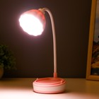 Настольная лампа "Лайни" LED 2Вт USB АКБ розовый 10,5x10,5x37 см RISALUX - Фото 4
