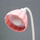 Настольная лампа "Лайни" LED 2Вт USB АКБ розовый 10,5x10,5x37 см RISALUX - Фото 10