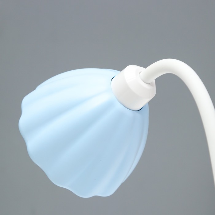 Настольная лампа "Лайни" LED 2Вт USB АКБ синий 10,5x10,5x37 см RISALUX - фото 1907679261