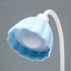 Настольная лампа «Лайни» LED 2 Вт USB АКБ синий 10.5×10.5×37 см RISALUX - Фото 10