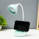 Настольная лампа «Лайни» LEd=2 Вт USB АКБ зелёный 10.5×10.5×37 см RISALUX - Фото 5