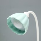 Настольная лампа «Лайни» LEd=2 Вт USB АКБ зелёный 10.5×10.5×37 см RISALUX - Фото 8