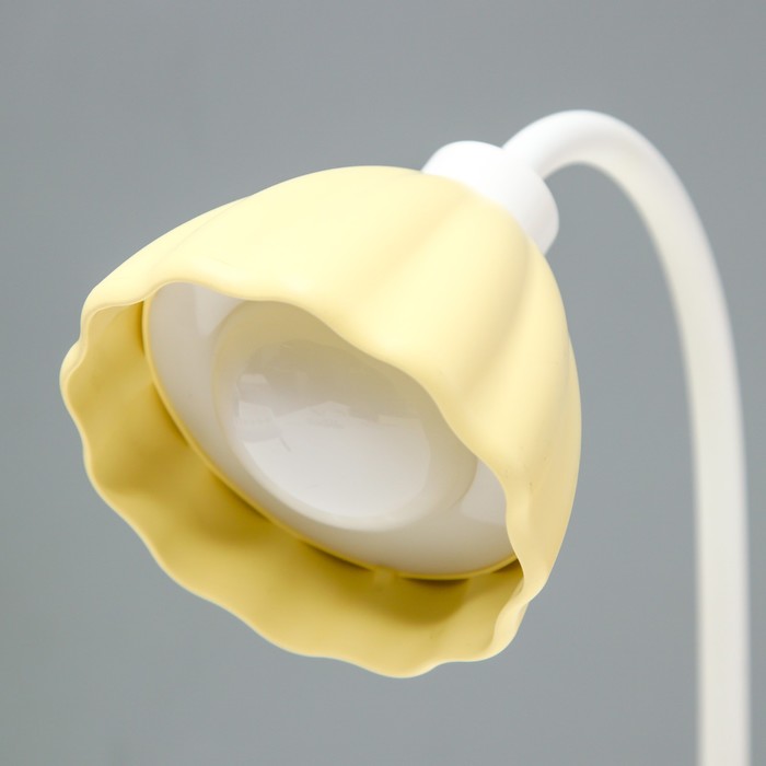 Настольная лампа "Лайни" LED 2Вт USB АКБ жёлтый 10,5x10,5x37 см RISALUX - фото 1926653330