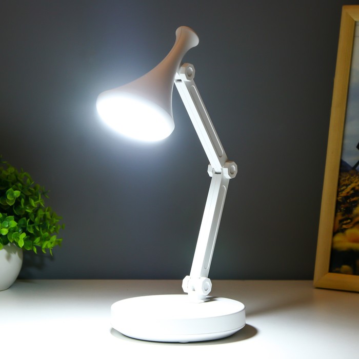 Настольная лампа "Джамбо" LED 2Вт USB АКБ белый 13x13x34,5 см RISALUX - фото 1907679292