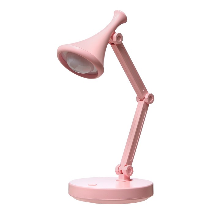 Настольная лампа "Джамбо" LED 2Вт USB АКБ розовый 13x13x34,5 см RISALUX - фото 1907679319