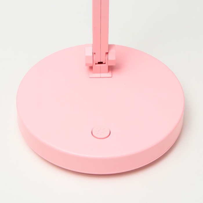 Настольная лампа "Джамбо" LED 2Вт USB АКБ розовый 13x13x34,5 см RISALUX - фото 1907679313