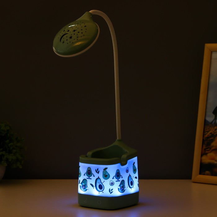 Настольная лампа "Авокадо" LED 3,5Вт USB АКБ 10х10х54 см RISALUX - фото 1907679427