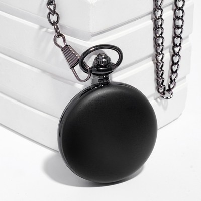 Часы карманные «Классика», кварцевые, длина цепочки 40 см, циферблат d=4.5 см, под гравировку