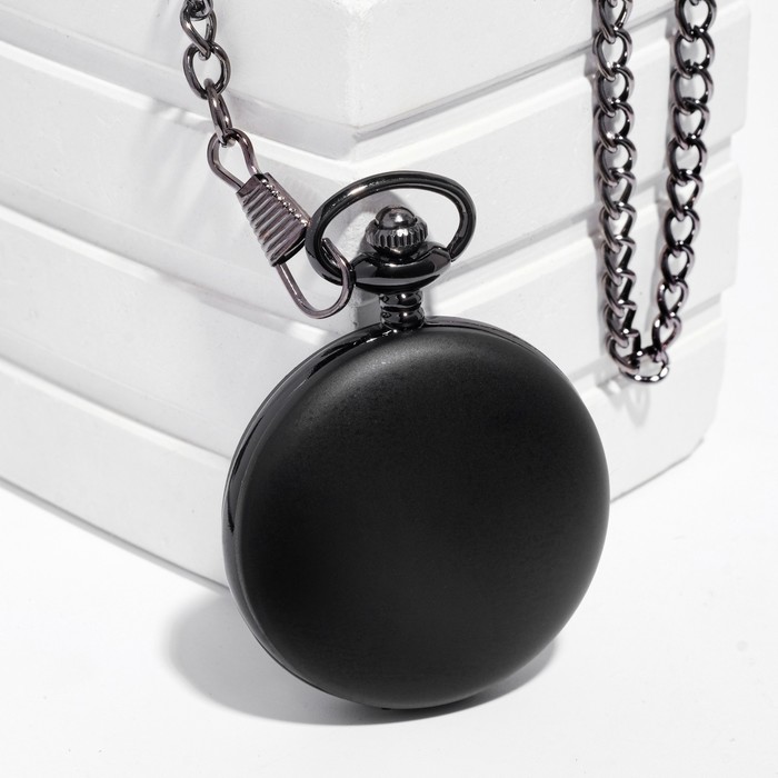 Часы карманные «Классика», кварцевые, длина цепочки 40 см, циферблат d=4.5 см, под гравировку - Фото 1