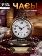 Часы карманные «СССР», кварцевые, цепочка l-40 см, d=4.5 см - Фото 1