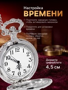 Часы карманные «СССР», кварцевые, цепочка l-40 см, d=4.5 см - Фото 3