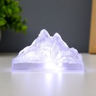 Ночник "Гора. Айсберг" LED от батареек 3хLR44 прозрачный 5х5х9,5 см RISALUX - фото 296085813