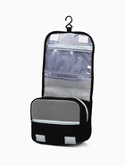 Косметичка-несессер дорожная на молнии, липучках, с крючком, чёрная - Фото 2