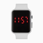 Часы наручные электронные, белые - Фото 1