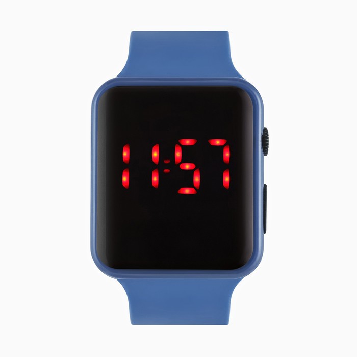 Часы наручные электронные, синие - Фото 1