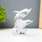 Ночник "Дельфины" LED от батареек LR1130 прозрачный 10,5х8х5см RISALUX - фото 22118114