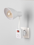 Бра с розетками «Классик» Е27 15 Вт белый 10×10×27 см - Фото 4