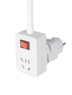 Бра с розетками «Классик» Е27 15 Вт белый 10×10×27 см - Фото 8