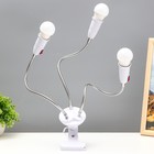 Настольная лампа «Синди трио» 3×15 Вт Е27 белый 8×12×45 см - Фото 7