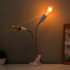 Настольная лампа «Синди дуо» 2×15 Вт Е27 белый 3×3×40 см RISALUX - Фото 3