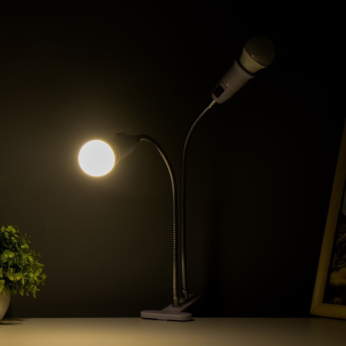 Настольная лампа "Синди дуо" 2х15Вт Е27 белый 3х3х40см RISALUX - фото 1910614259