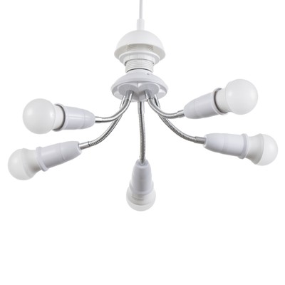 Светильник «Синди пента» Е27/(5хЕ27) 15 Вт белый 8×8×22 см BayerLux