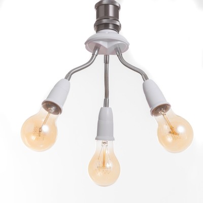 Светильник «Синди трио» Е27/(3хЕ27) 15 Вт белый 8×8×22 см BayerLux