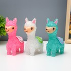 Фигурка светящаяся RISALUX «Лама», LED-ночник, 1 Вт, от батареек LR44, 10×15×5.5 см, МИКС - Фото 1