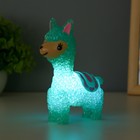 Фигурка светящаяся RISALUX «Лама», LED-ночник, 1 Вт, от батареек LR44, 10×15×5.5 см, МИКС - Фото 4