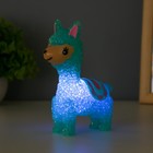 Фигурка светящаяся RISALUX «Лама», LED-ночник, 1 Вт, от батареек LR44, 10×15×5.5 см, МИКС - Фото 5