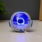 Ночник согревающий с грелкой для рук "Космонавт" LED USB АКБ бело-синий 10х9х5,8 см RISALUX - фото 319366637